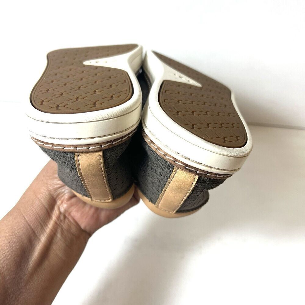 UGG Women's Size 9.5 EU 40.5 Slip On Comfort Casual Shoes Flat Brown Knit Fabric - Picture 8 of 13